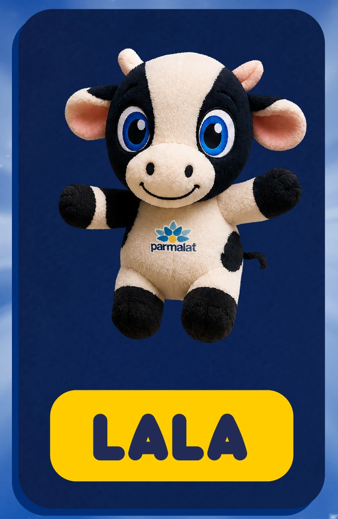 Lala, vaca de peluche Parmalat