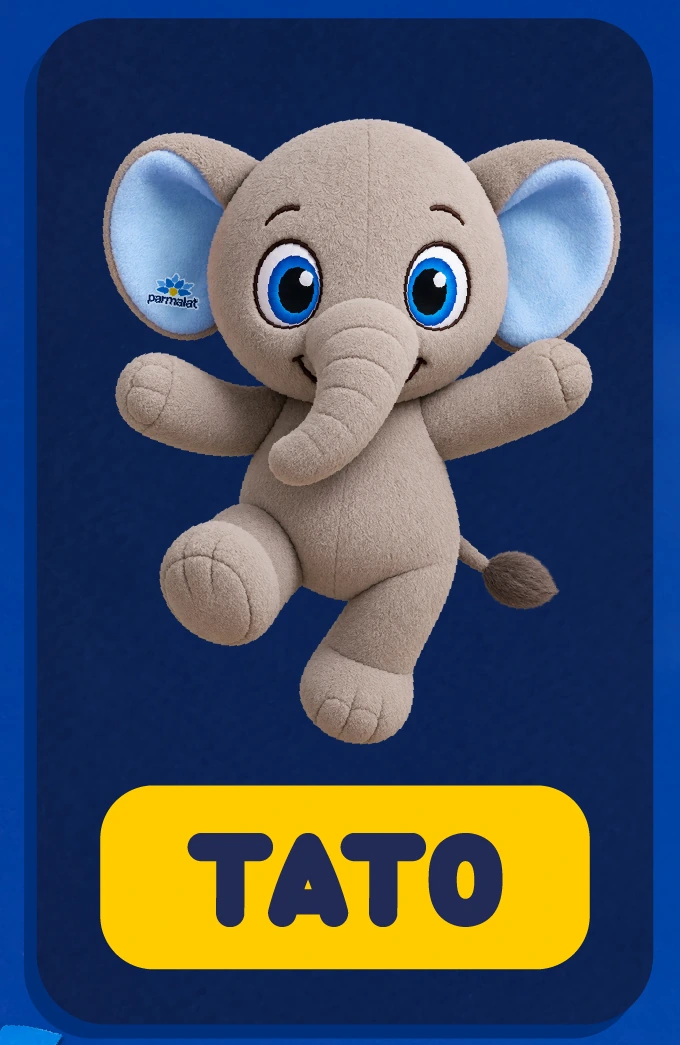 Tato, elefante de peluche Parmalat